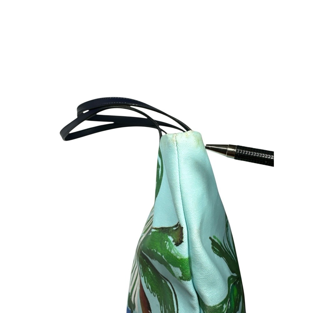 Kate Spade "I Need A Vacation" Palm Tree Ocean Beach Print Bon Shopper Tote Bag - Picture 5 of 16